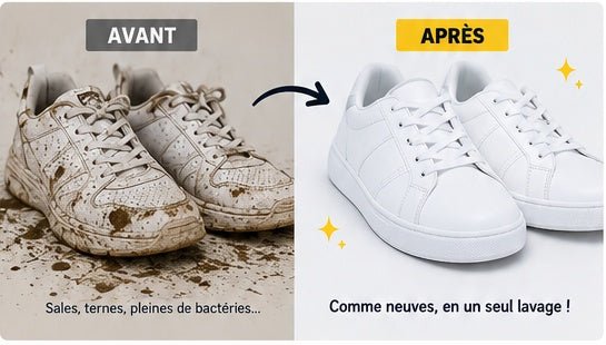 CleanStep™ — Le sac de lavage qui protège et nettoie vos chaussures en profondeur. - CleanStep™
